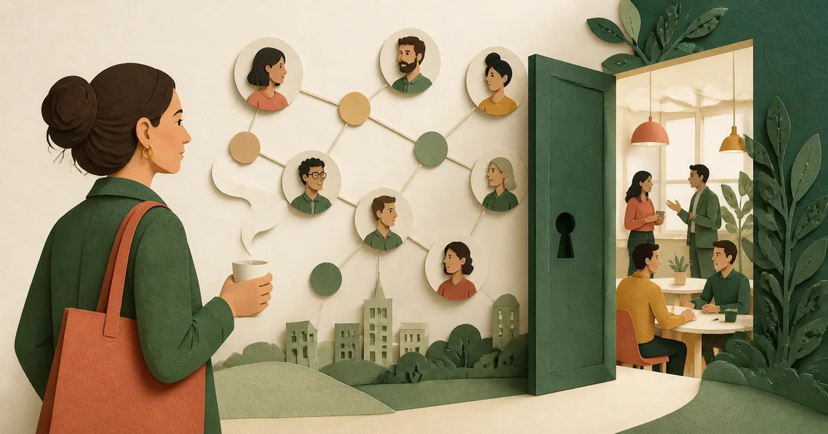 Illustration om: Det skjulte jobmarked: sådan lander du job via netværk
