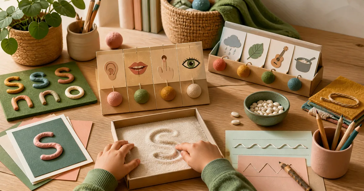 Illustration om: DIY læremidler til ordblinde børn: Praktisk guide for forældre