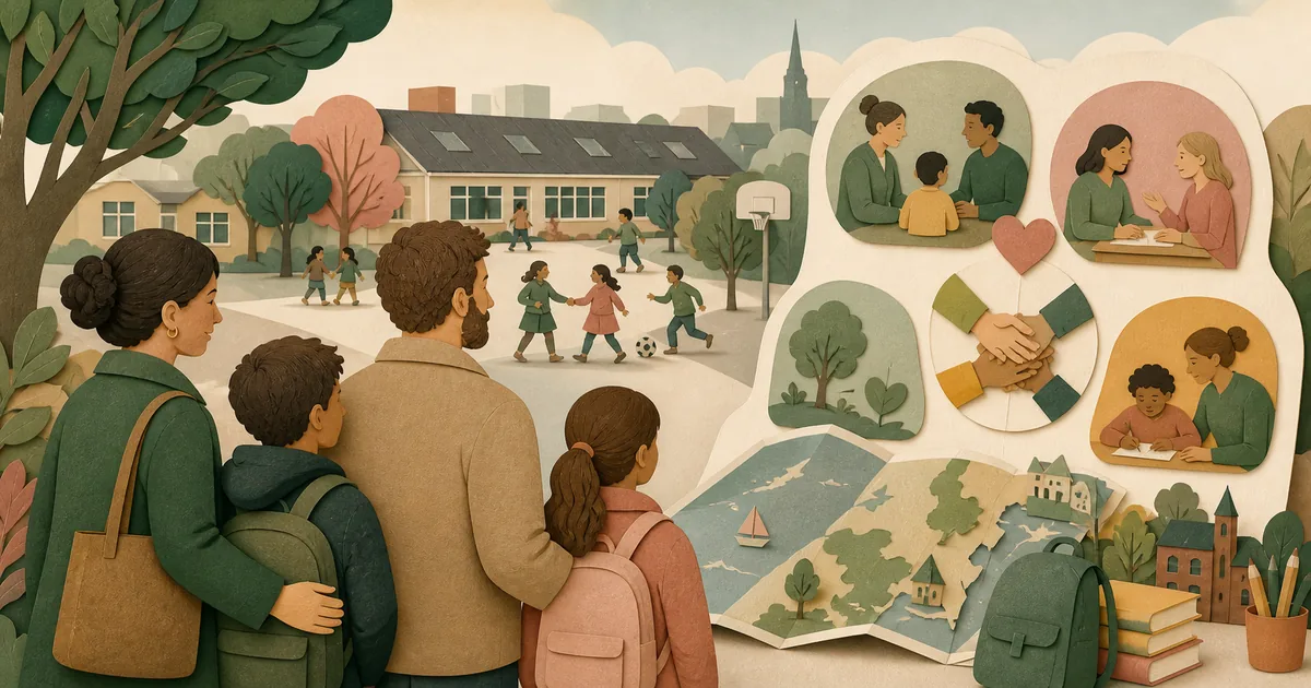 Illustration om: Det danske skolesystem for forældre