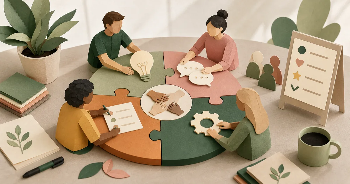 Illustration om: Gruppeprojekt: Guide til effektivt samarbejde på studiet (2026)