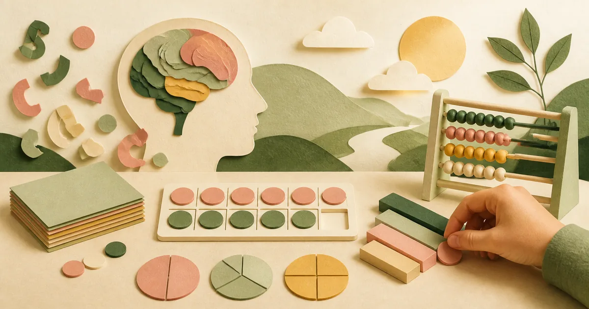 Illustration om: Ordblindhed og matematik: Hjælp og råd