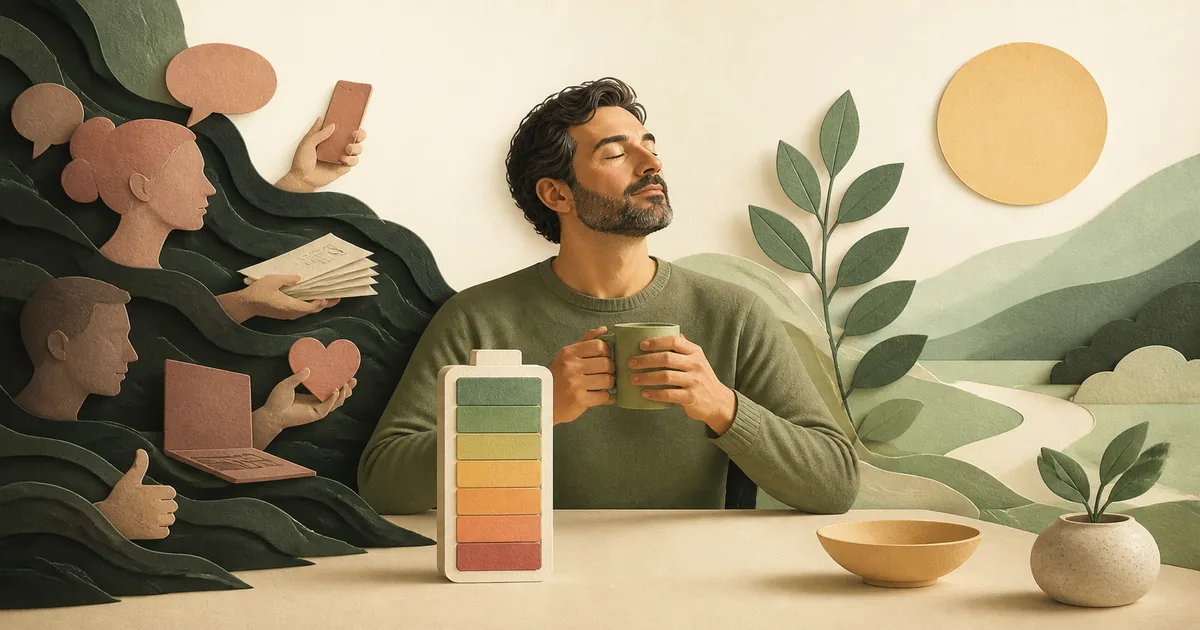 Illustration om: Skjulte energityve: Sådan genvinder du din mentale balance